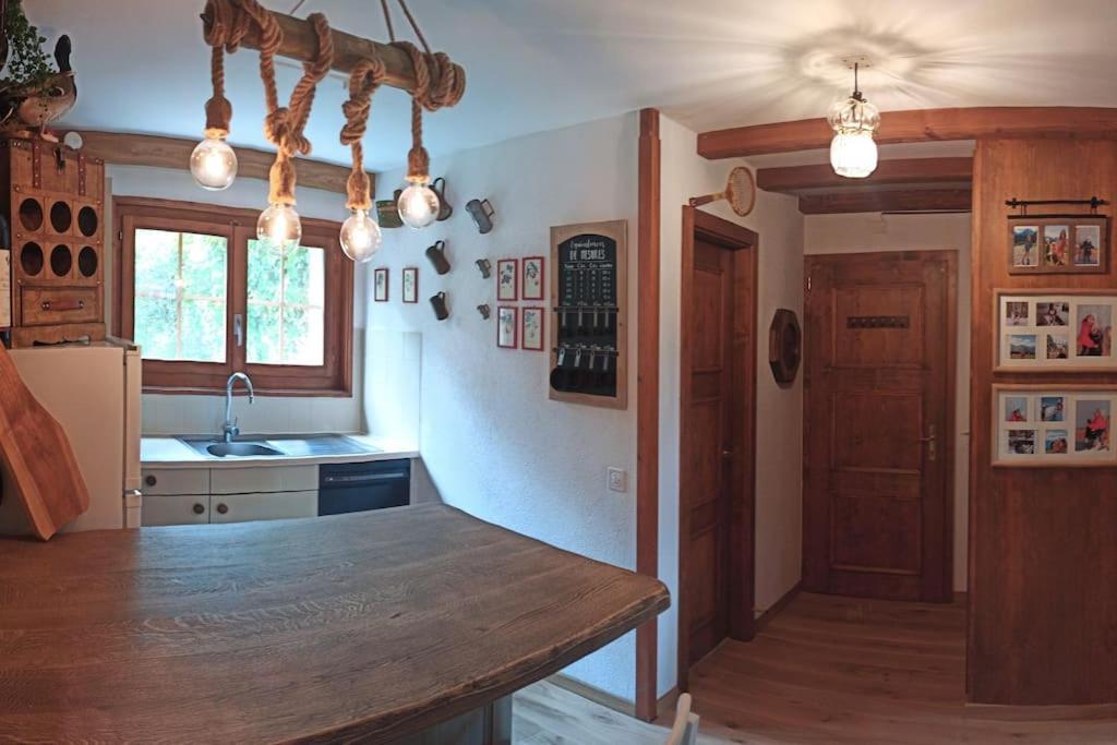 Cozy Apartment In The Heart Of The Alps شاتو دو المظهر الخارجي الصورة